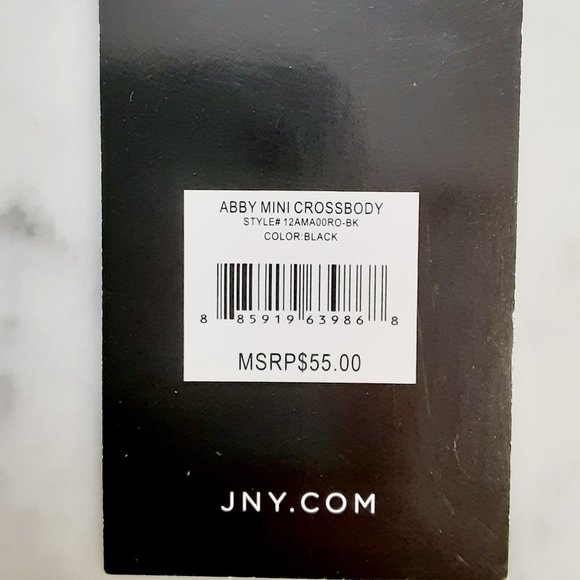 JONES NEW YORK Leather Crossbody Black - NWT - Picture 7 of 8